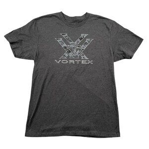 Vortex Camo Logo T-Shirt Mens Medium Grey Tee